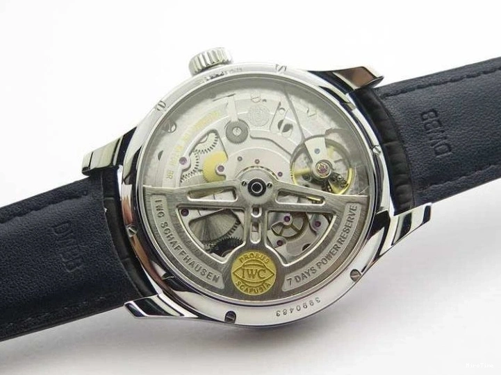 MIROTIME 0408 Portuguese Real PR Real Annual Calendar IW5035 YLF 1:1 Best Edition Black Dial On Leather Strap A Soft 7240